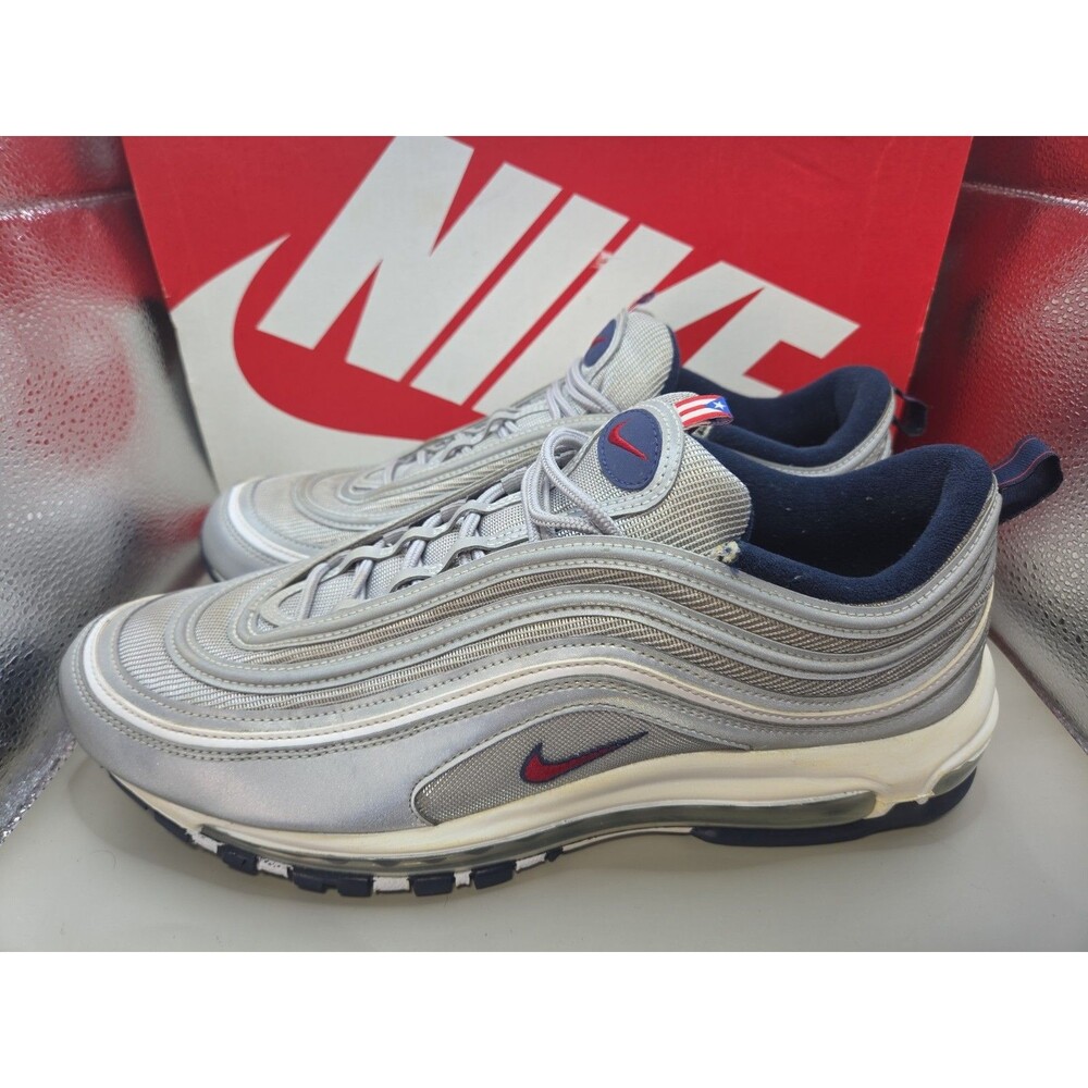 2022 Nike Air Max 97 OG SP PRD Puerto Rico Mens 12 Metallic Silver DH2319-001